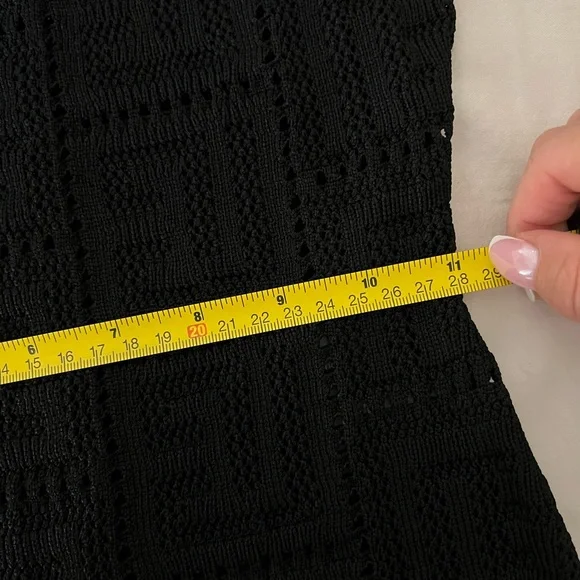 Black Balmain knit dress with monogram - Picture 7 of 8